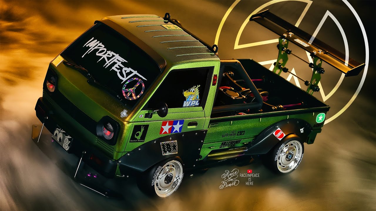 WPL D-12 SUZUKI CARRY + MST RMX 2.0 S RWD RC DRIFT CUSTOM CHASSIS =