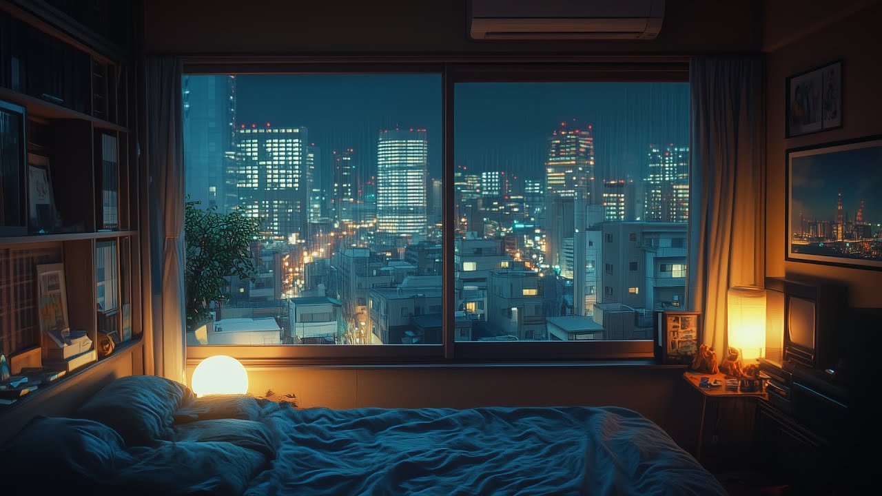 Relaxing Piano Music & Rain Sounds for Deep Sleep, Stress Relief and Anxiety, A Rainy Day