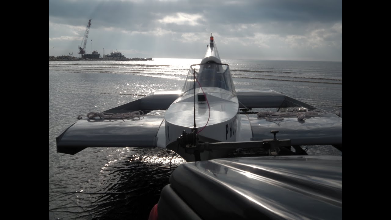 2,1 km in 50 seconds! Wing in Ground Effect at highest efficiency. Airfoil-Flairboat WIG Craft A
