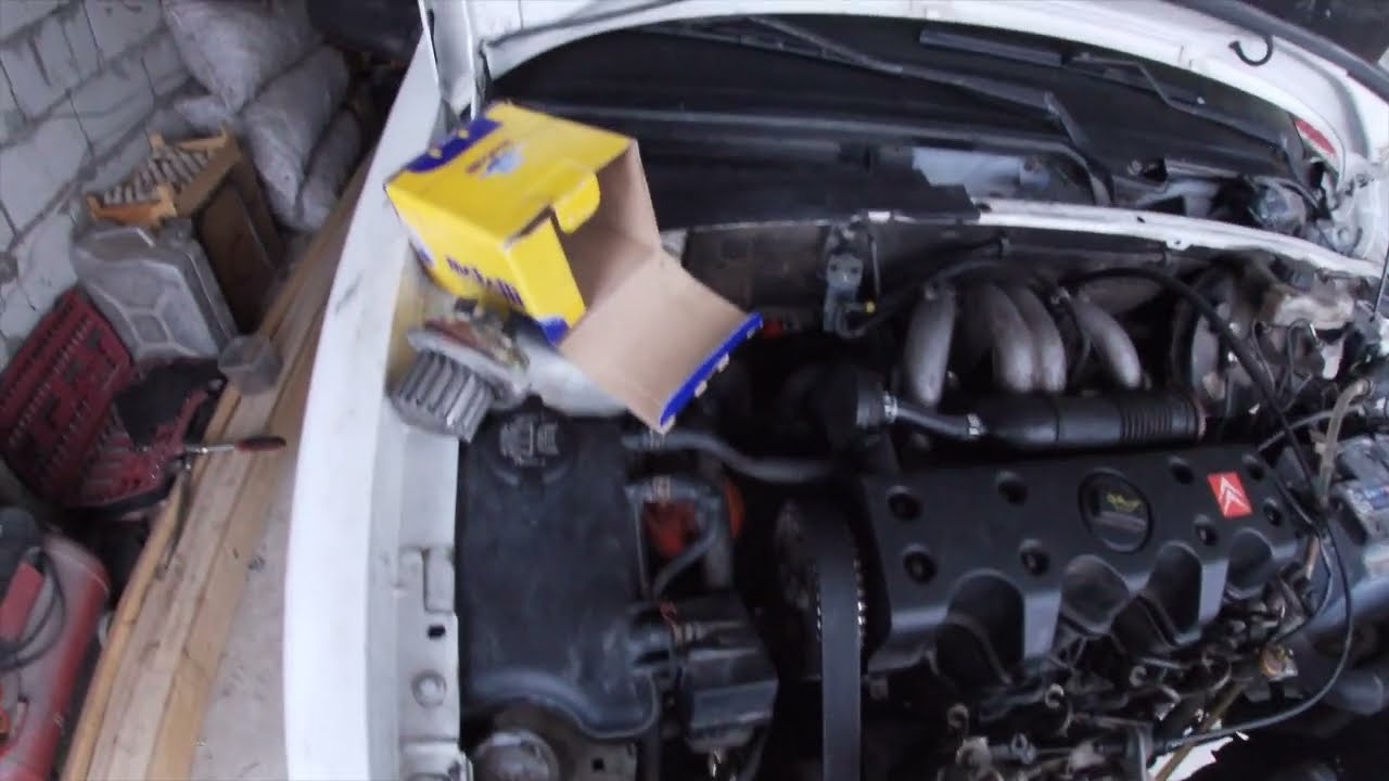 Как снять ремень ГРМ на Citroen Saxo (Дизель 1.5)