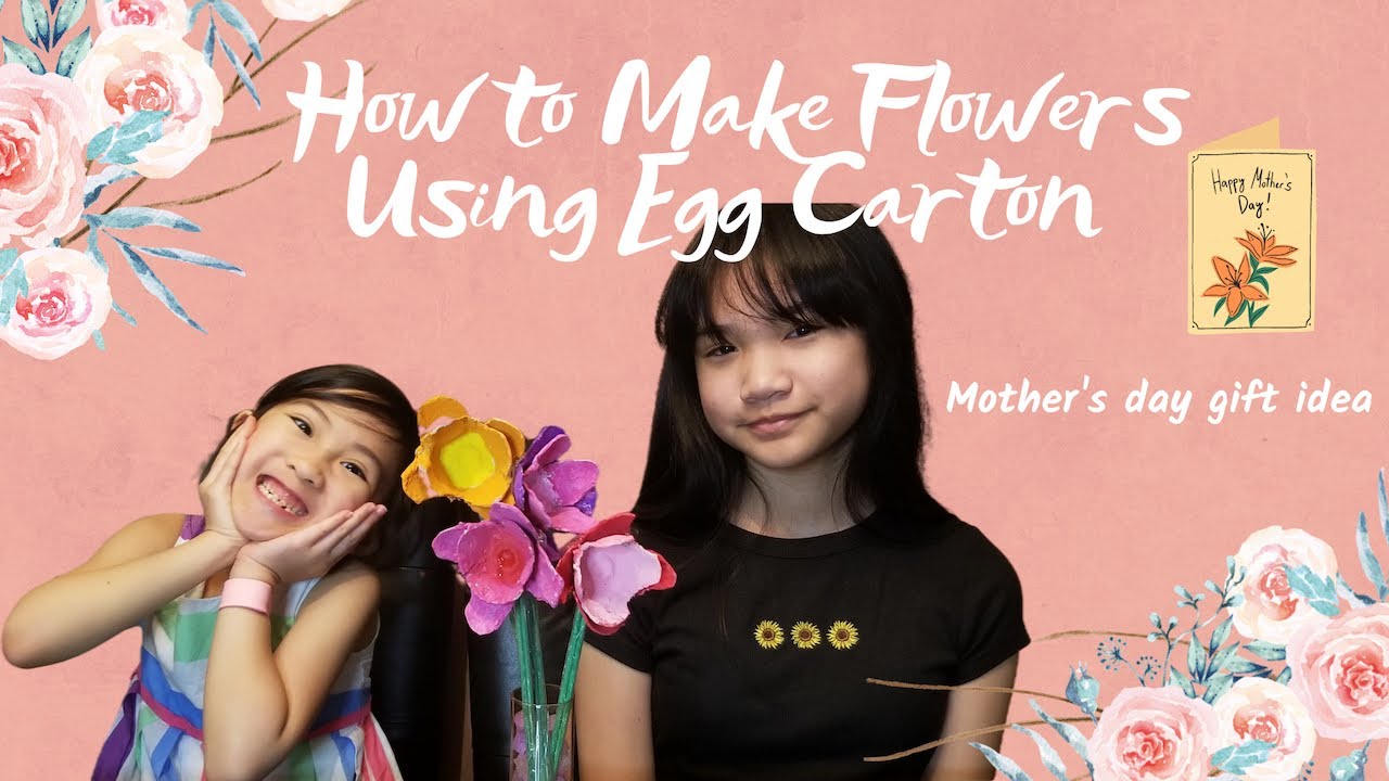 Mother's day gift idea 2021| Mother's day DIY flowers| Kids Craft| Egg Carton| Homemade