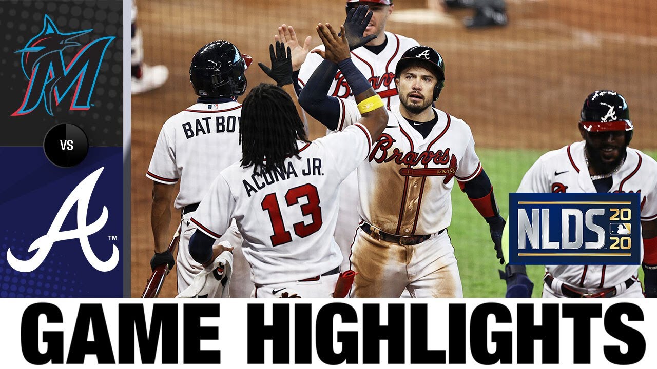 Braves erupt for six-run 6th inning in 9-5 Game 1 win | Marlins-Braves NLDS Game 1 Highlights