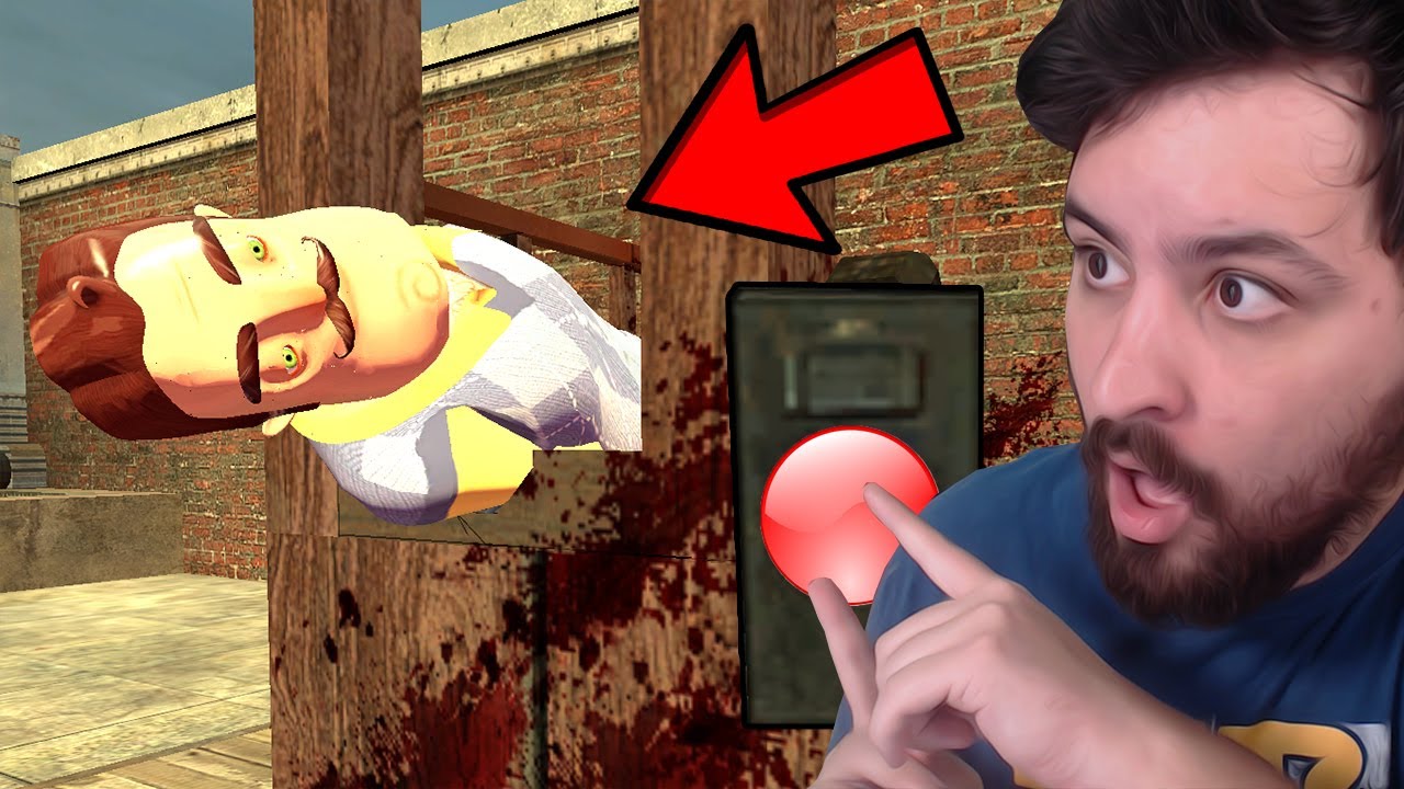 APERTE O BOTÃO E VEJA O QUE ACONTECE COM O HELLO NEIGHBOR!! - INCRÍVEL!
