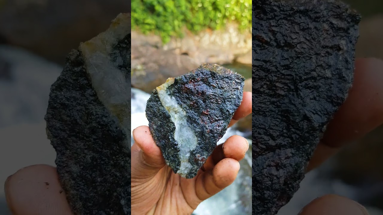 White Vein with Red Particles&hellip; Is This Raw Ruby? 💎👀