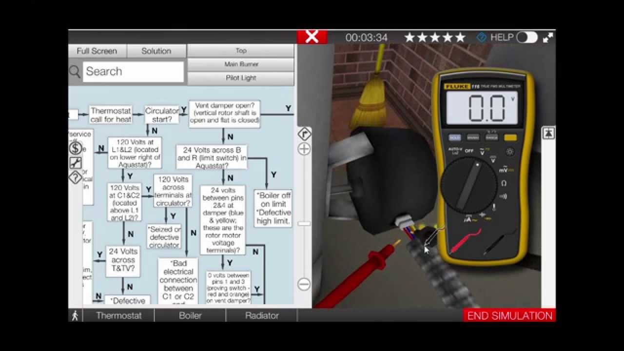 Gas Boiler Vent Damper Troubleshooting Video