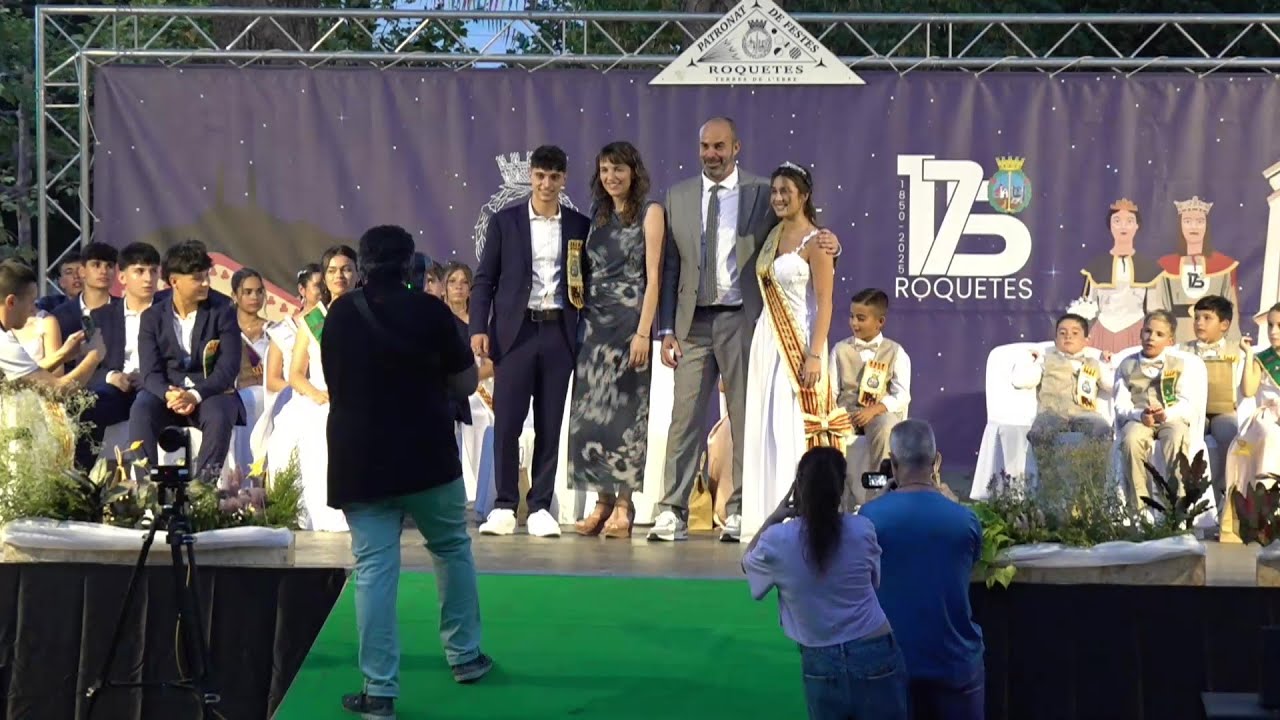 Procalamació de pubilles, pubilletes, hereus i hereuets de les Festes Majors 2025 a Roquetes