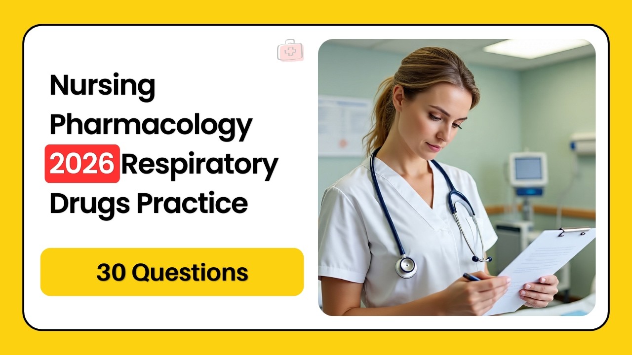 Nursing Pharmacology 2026: Respiratory Drugs Practice 30 Questions
