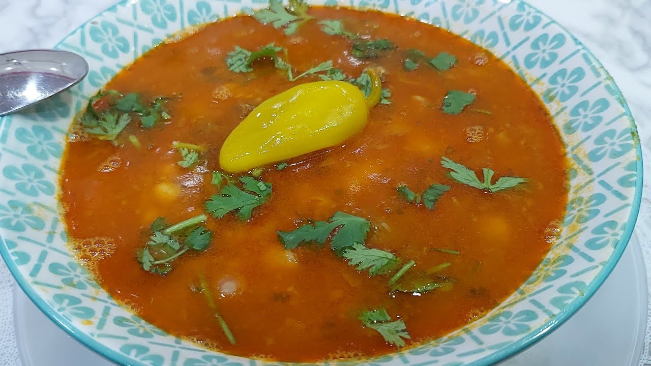 لوبيا شوربة باللحم البقري...chorba loubia au   veau bel bagri