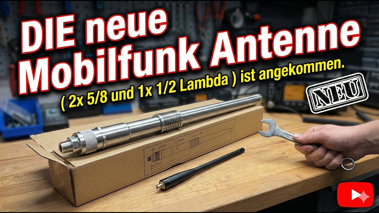 DIE neue Antenne ( 2x 5/8 und 1x 1/2 Lambda ) ist angekommen  #sdr #antenne #rtlsdr #amateurfunk