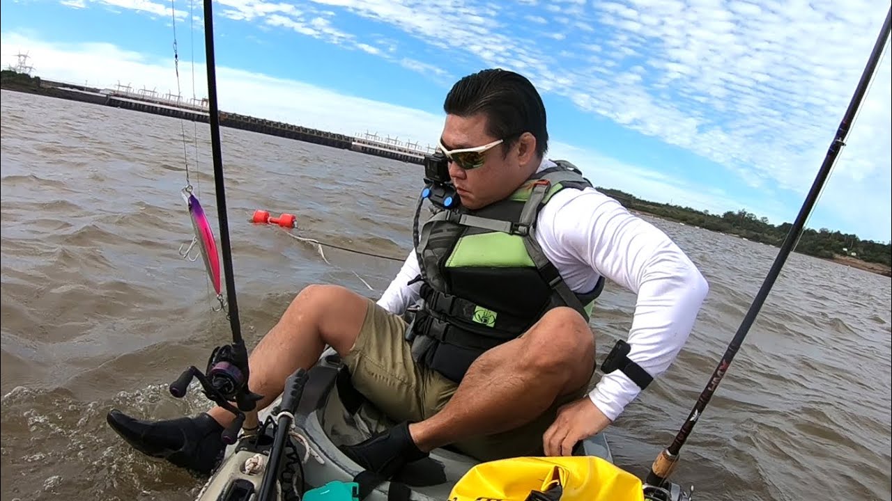 ME DI VUELTA en la Represa Salto Grande! Pesca en Kayak EXTREMO! | Concordia | Entre Ríos