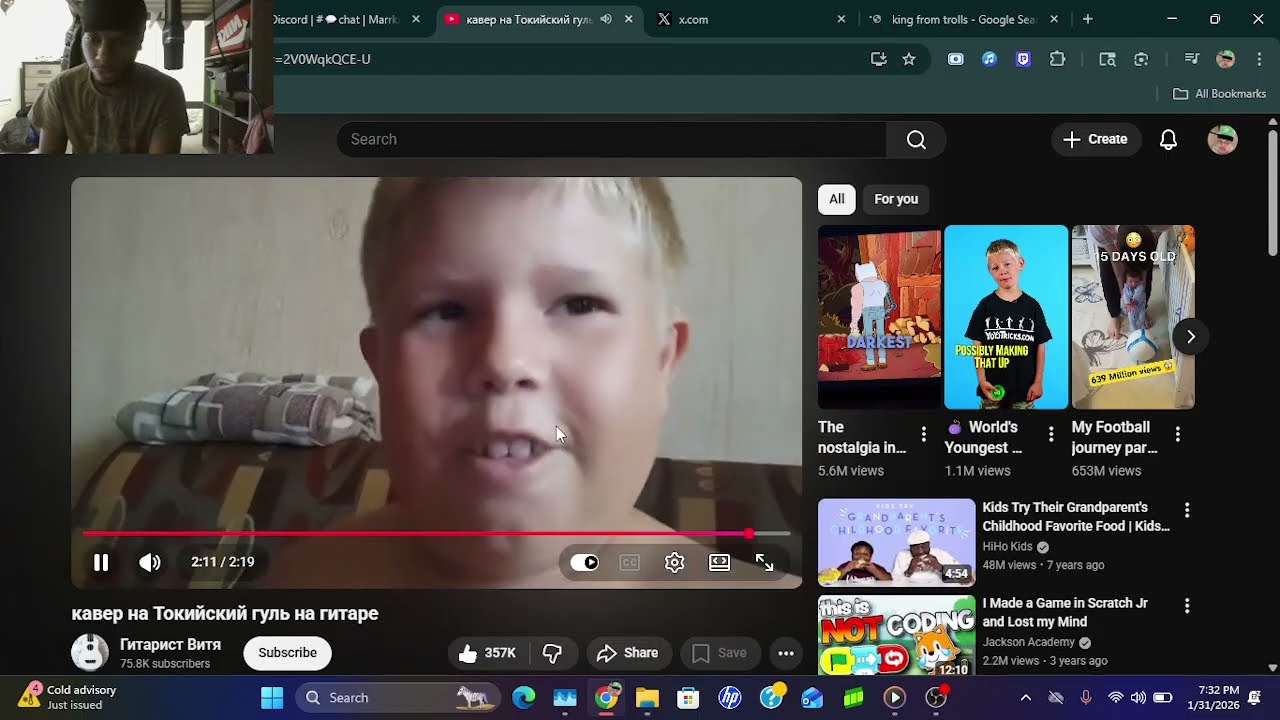 Reacting to a random russian kid a guy on discord sent me