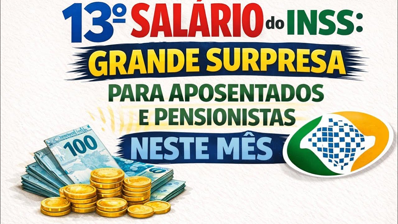 13° SALÁRIO do INSS: GRANDE SURPRESA PARA APOSENTADOS E PENSIONISTAS NESTE MÊS