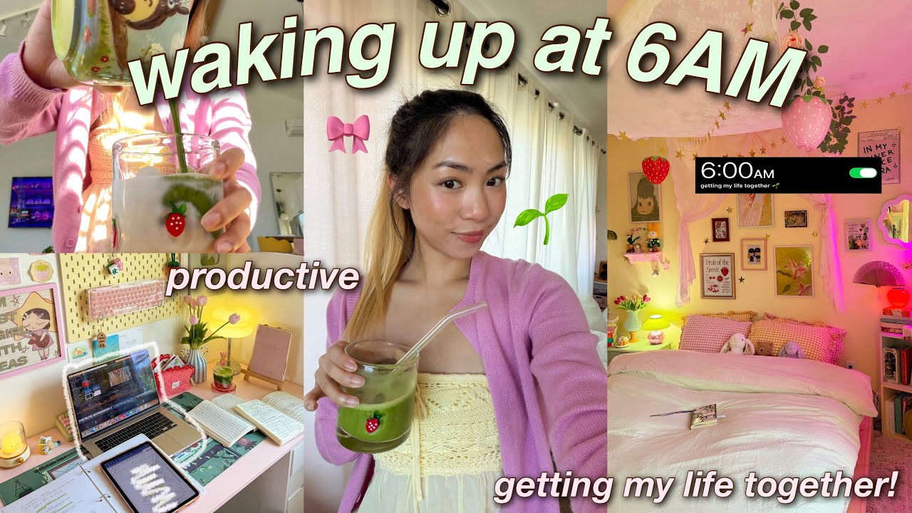 waking up at 6AM to GET MY LIFE TOGETHER🌱 morning routine, healthy habits, days living in San Diego!