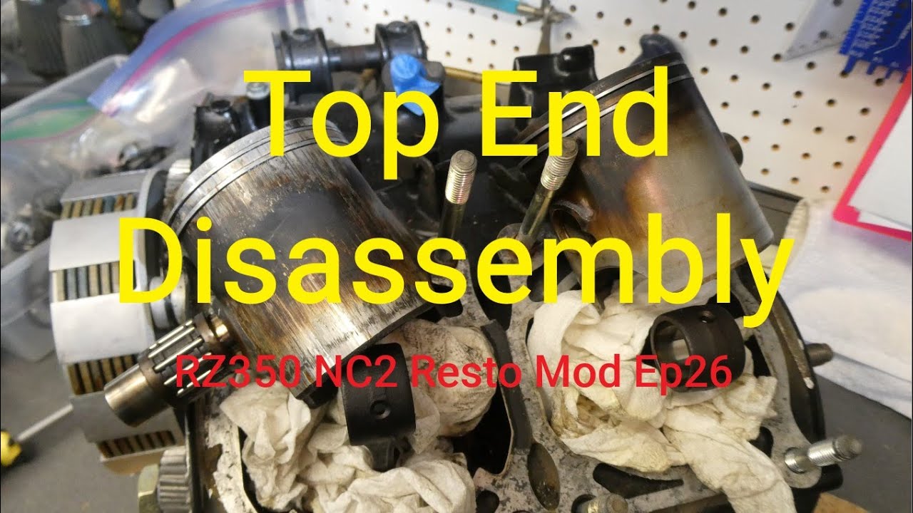 RZ350 NC2 Resto Mod Ep26 – Engine Top End Disassembly