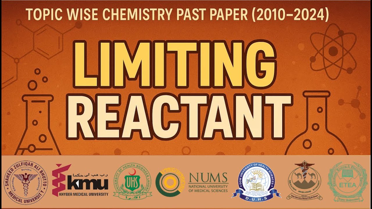 Limiting Reactant Trick | Topic Wise Past Papers | MDCAT Past Paper