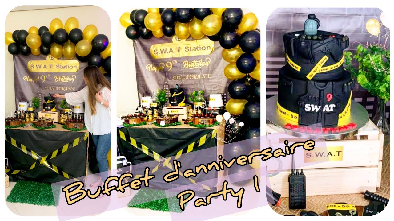 #anniversaire #بوفيه_عيد_ميلاد #swat #birthday_party تحضيرات بوفيه مميز لعيد ميلاد إبني(الجزء الأول)