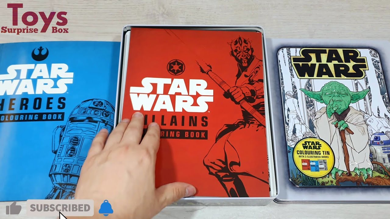 Star Wars Colouring Tin with 3 Illustrated Books Browsed Review