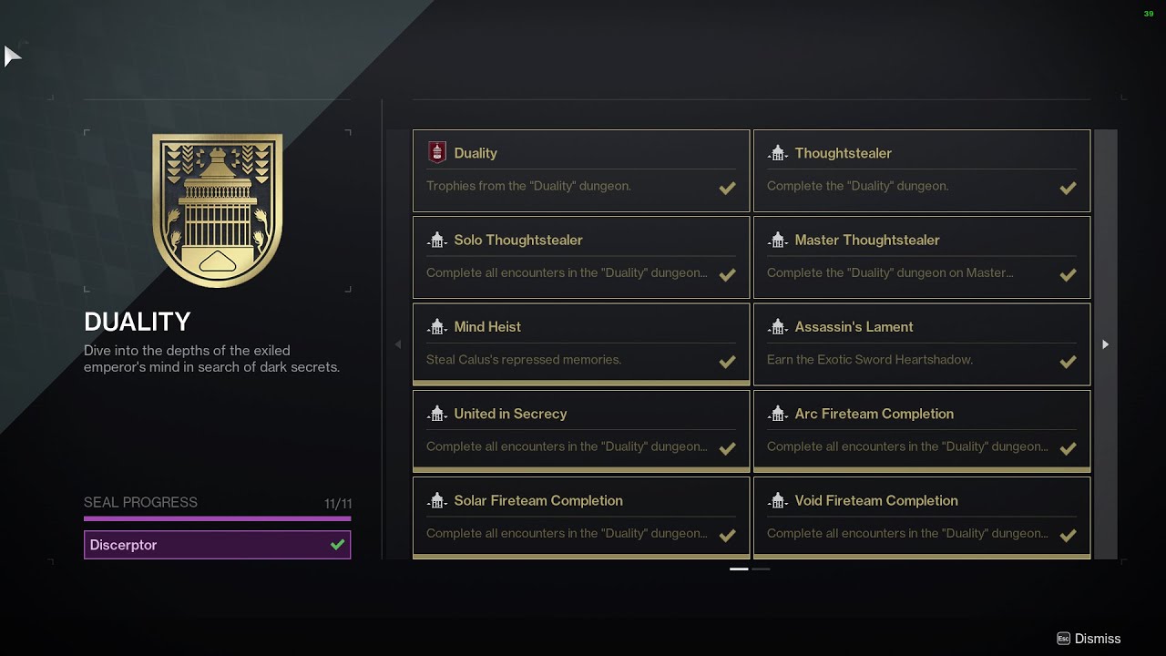 Destiny 2: Duality Dungeon - Full MASTER Caiatl Final Boss Fight & Discerptor Title/Seal UNLOCKED!