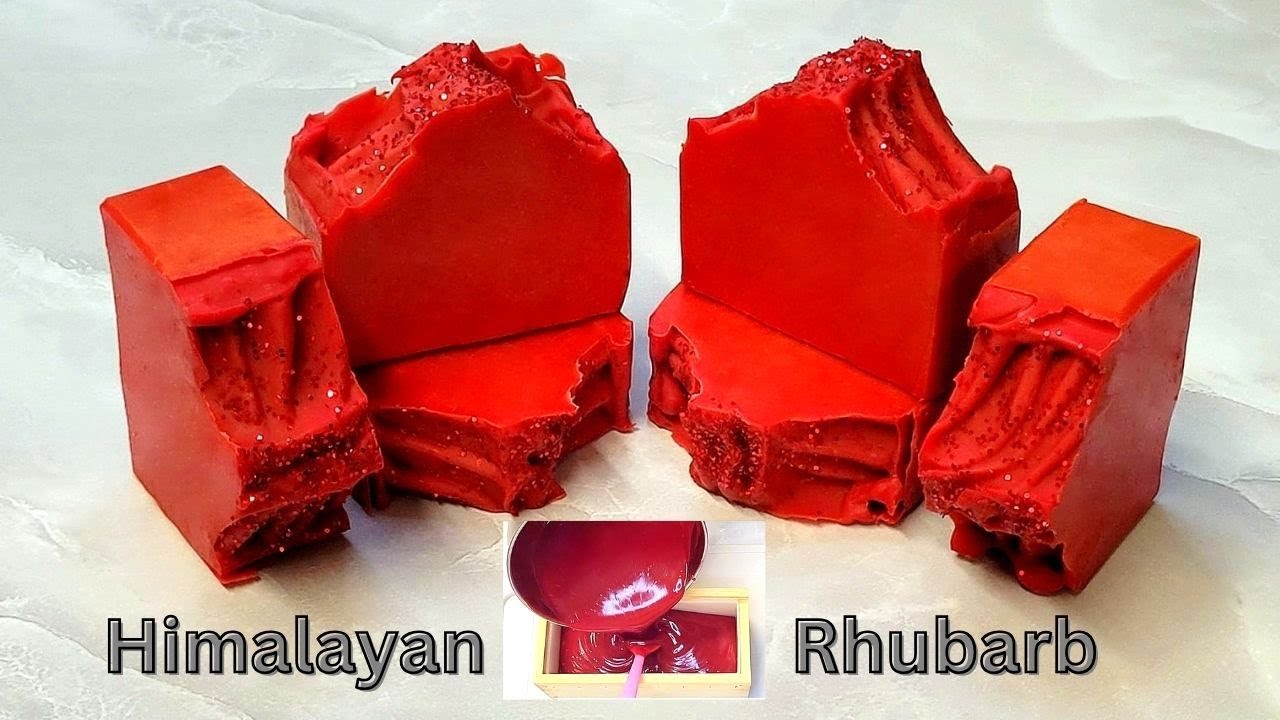 HIMALAYAN RHUBARB Artisan CP Soap Bars