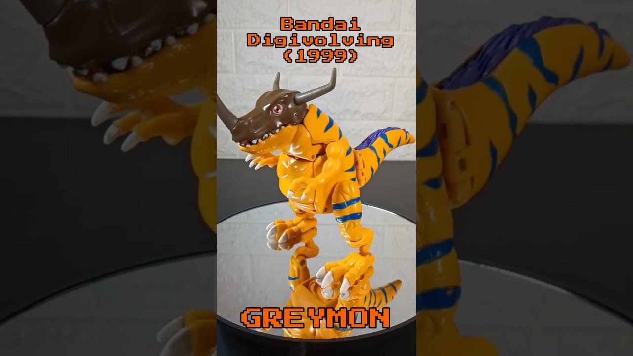 Bandai Digivolving Digimon Greymon - Metalgreymon #anime #digimon #digivolution