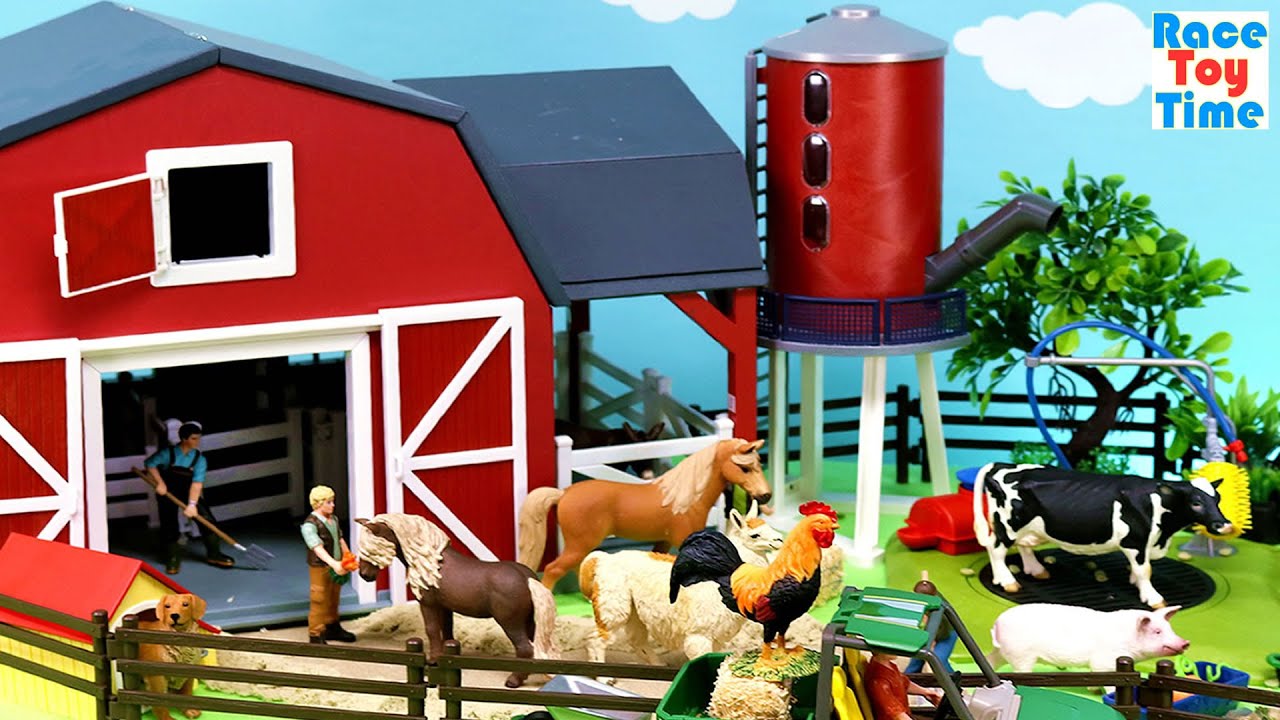 Farm with Garden Set with Barnyard Animals