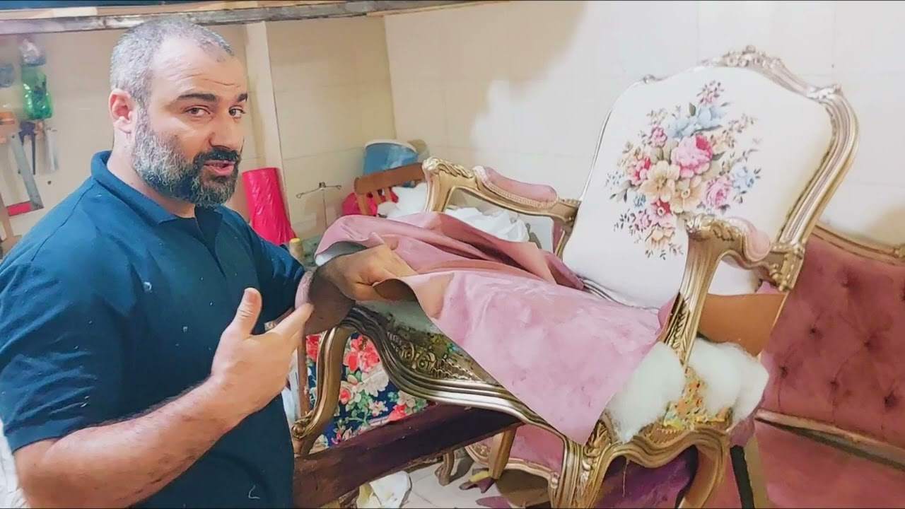 كيفية تنجيد قاعدة الصالون بالريبوند مع شرح بعض الفنيات ال بتخلى الشغل يطلع 10على10