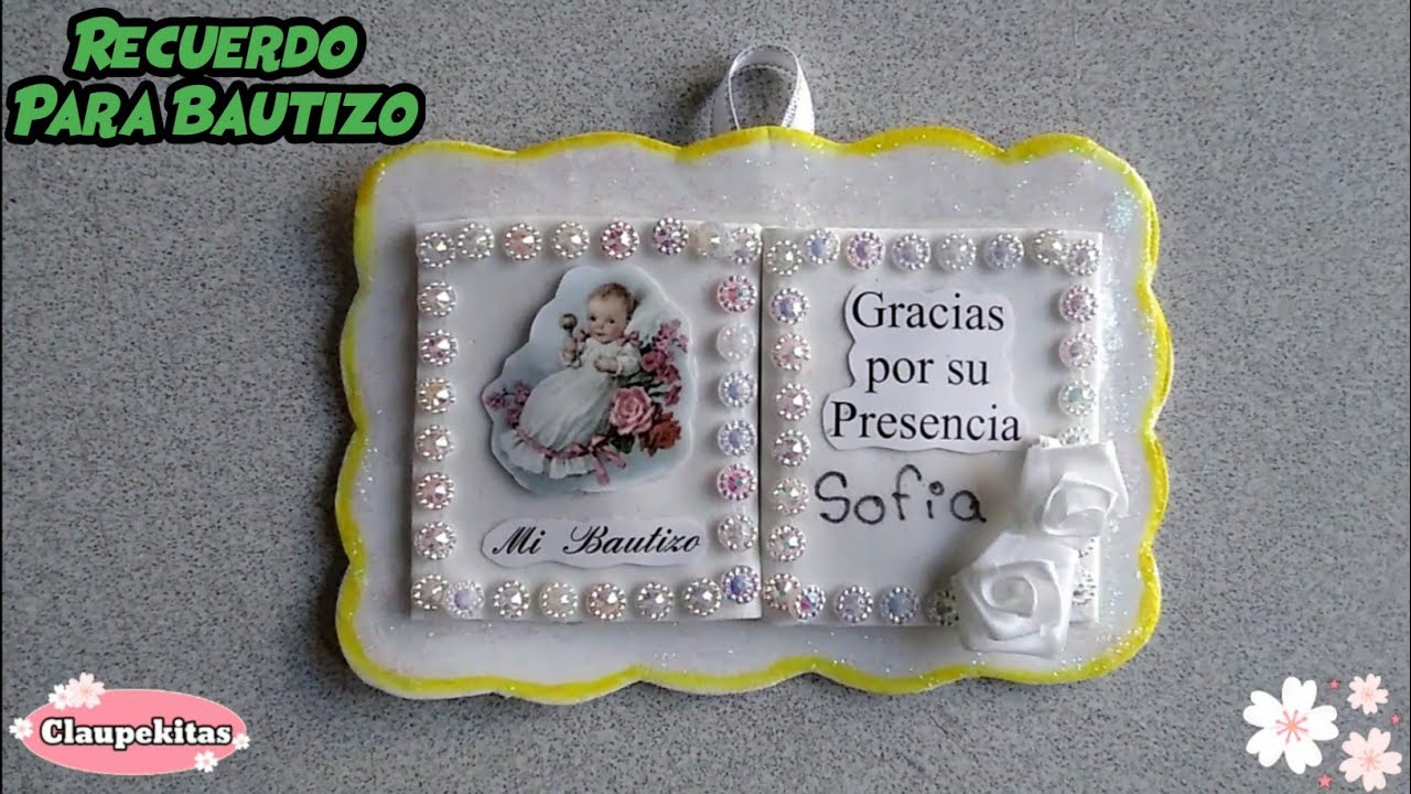 Recuerdo Para Bautizo Y Otras Ocasiones DIY