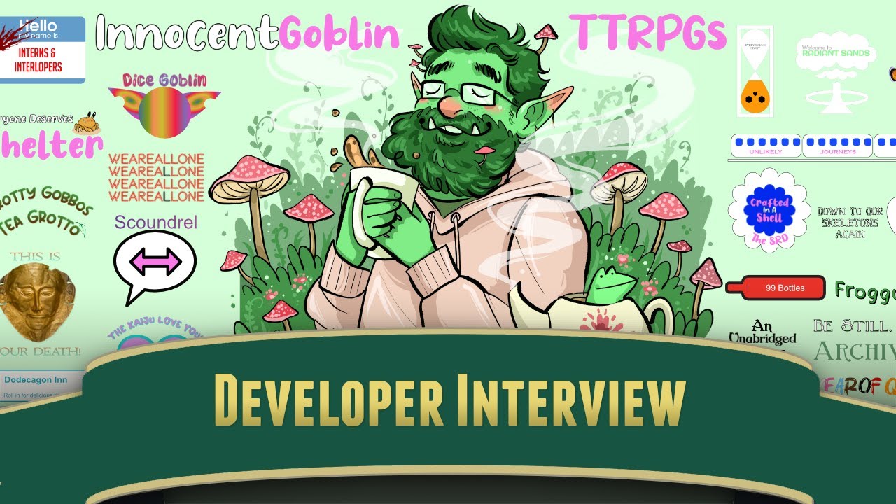 A TTRPG Talk With Innocent Goblin | Perceptive Podcast #indiedev #gamewisdom