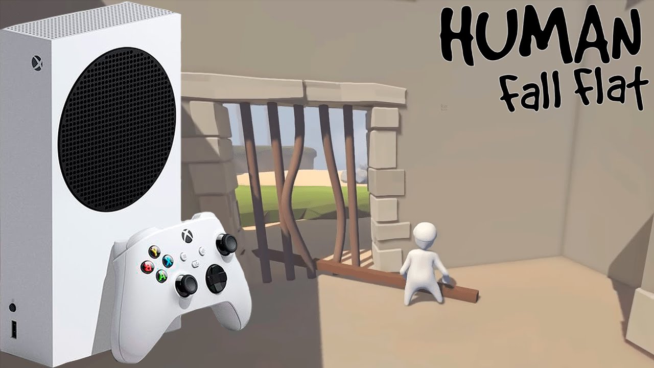 Human Fall Flat Xbox Series S Геймплей 60 FPS
