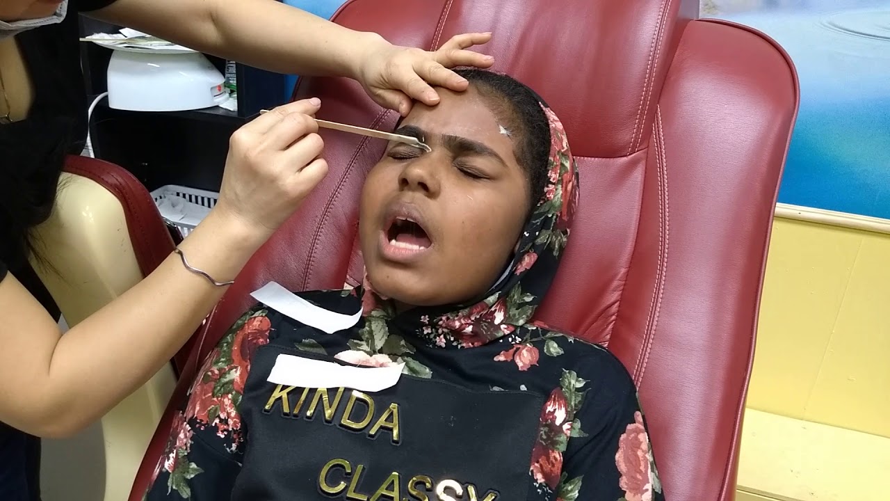 I got my eyebrows waxed for the first time