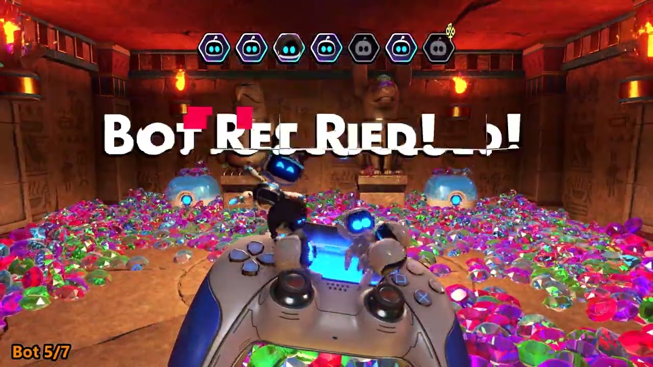 Astro Bot - Hieroglitch Pyramid (All Collectibles - Bots, Puzzles, Portal)