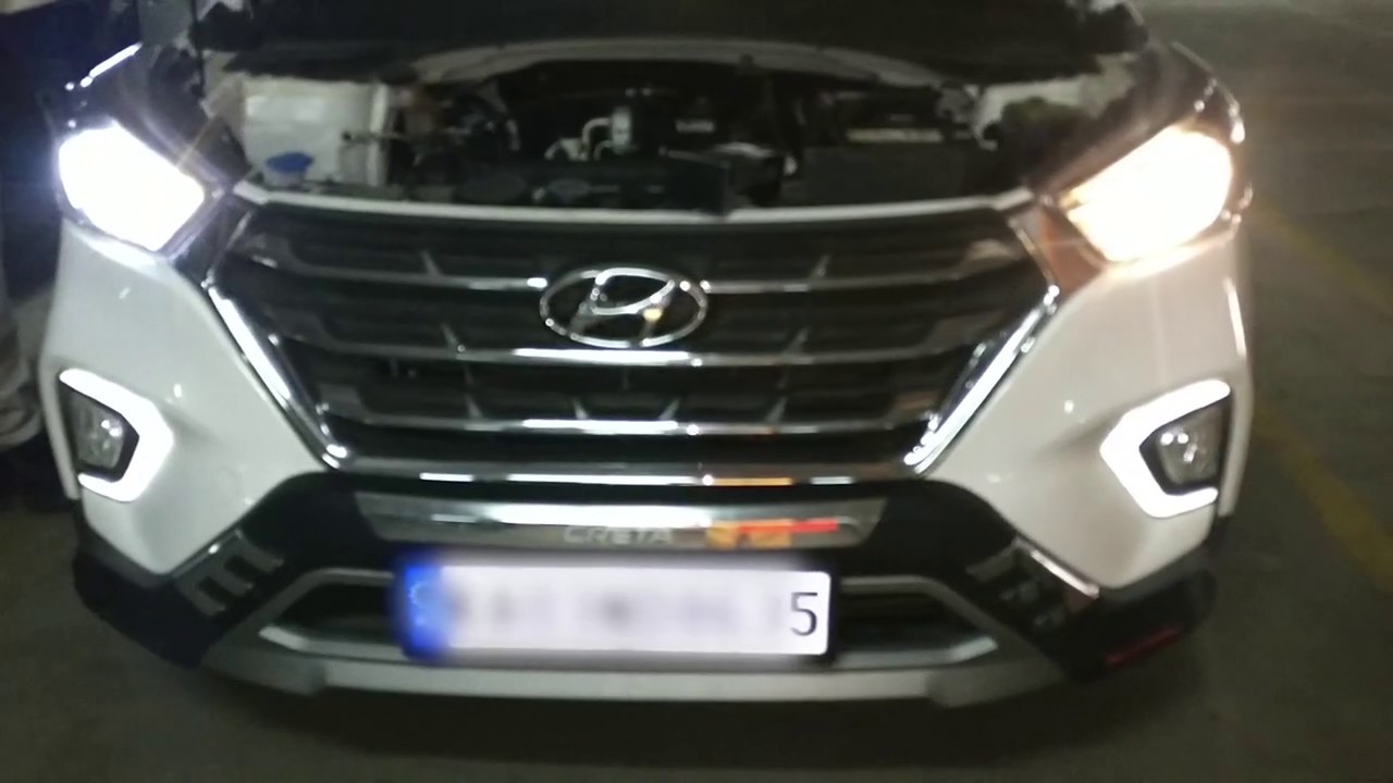HB3 LED Headlight Bulb Upgrade for Hyundai Creta Projector Setup - Disappointing 