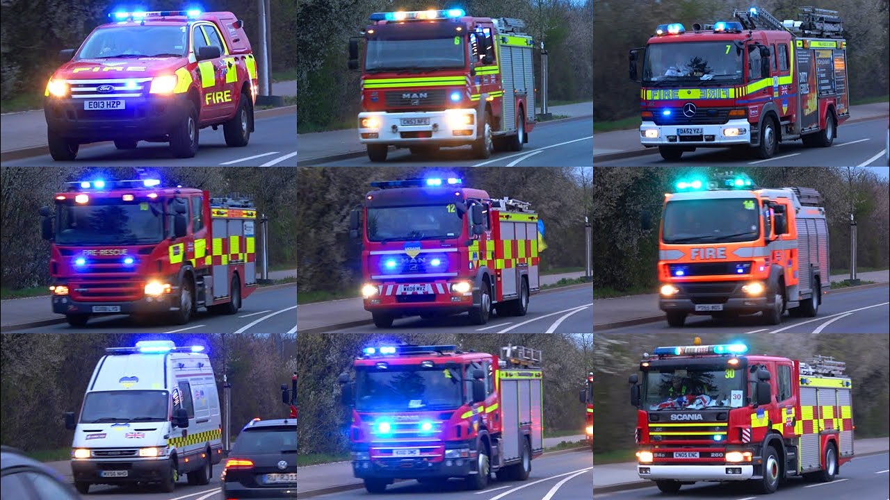 🚨 [Wail/Yelp] Britischer Feuerwehr Konvoi auf dem Weg Richtung Ukraine 🚨