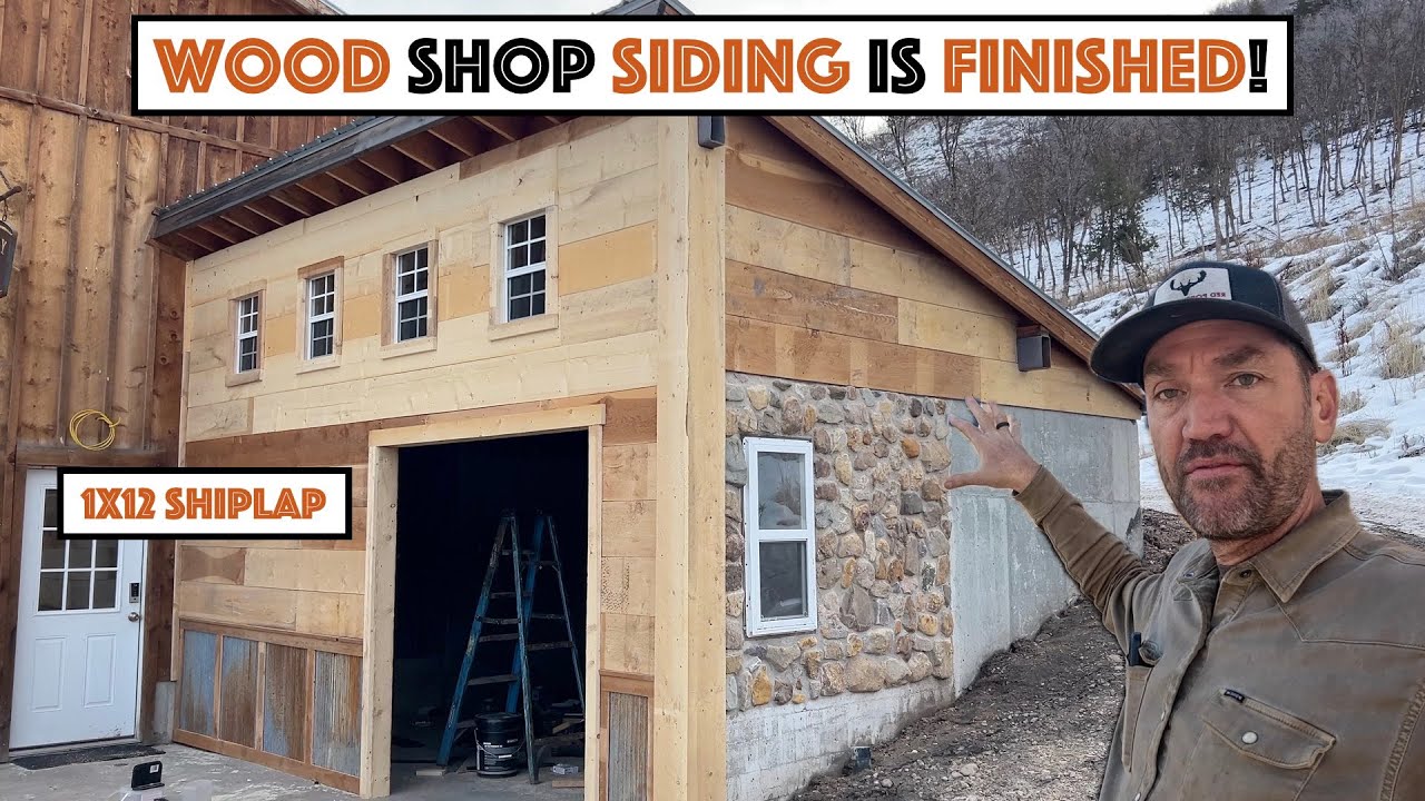 #851 - Finished Shiplap Siding For Off Grid Wood Shop! Cabin Logs Sorted For Next Cabin Build!