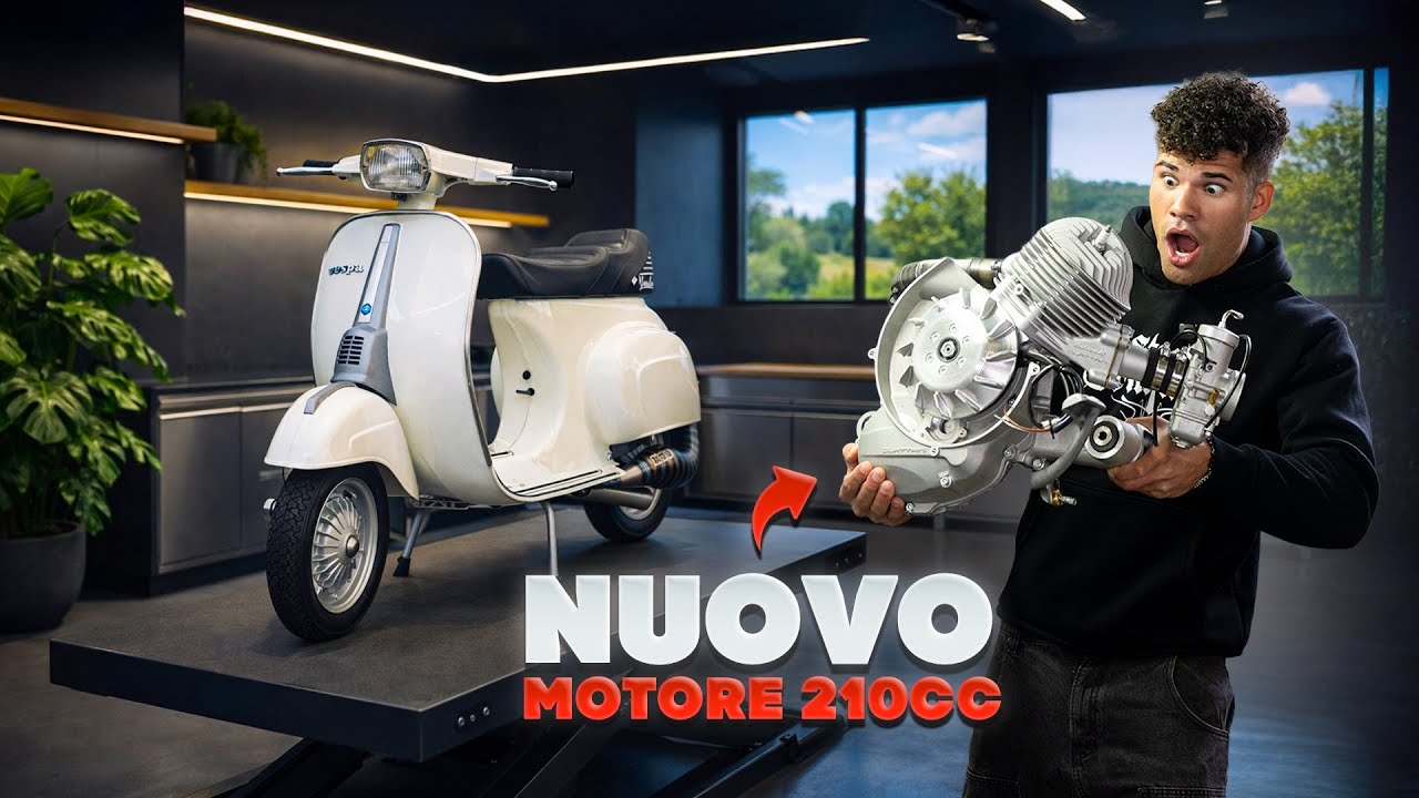 NUOVO MOTORE ESTREMO 210CC PROGETTO VESPA SPECIAL EP.4