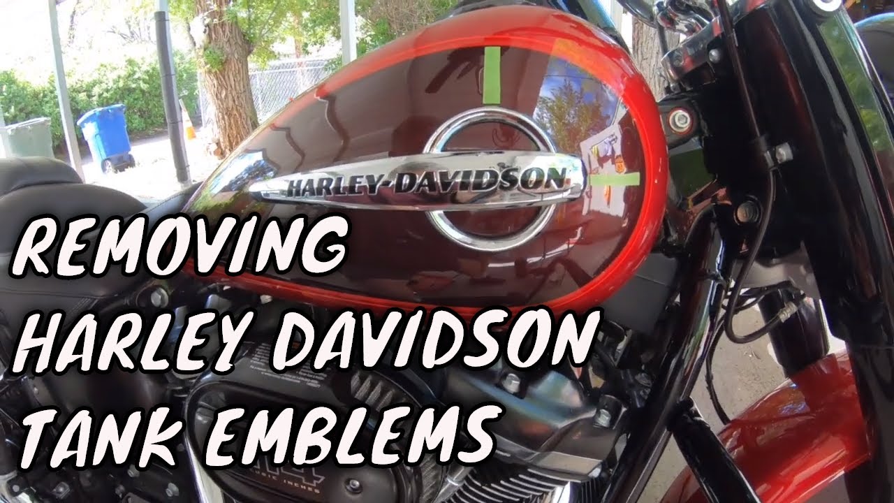 Removing Harley Davidson Tank Emblems