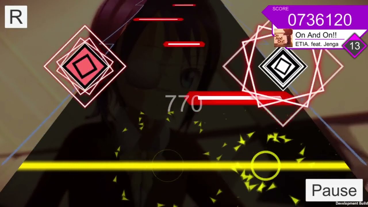 [DIELA（仮）]On And on!! [13]（自作リズムゲーム）（Unity）