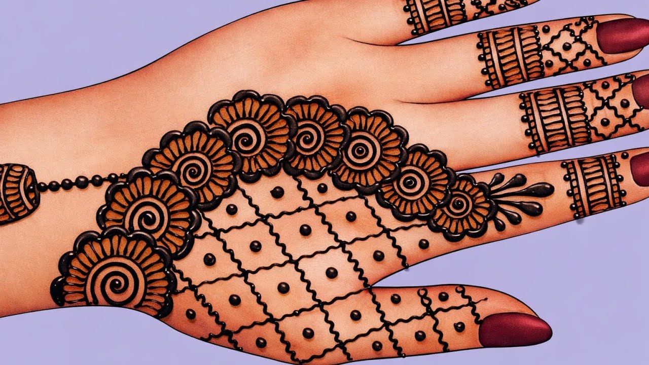 Stylish Back Hand Mehndi Design | Latest Back Hand Mehndi Design | Simple & Stylish Back Hand Mehndi