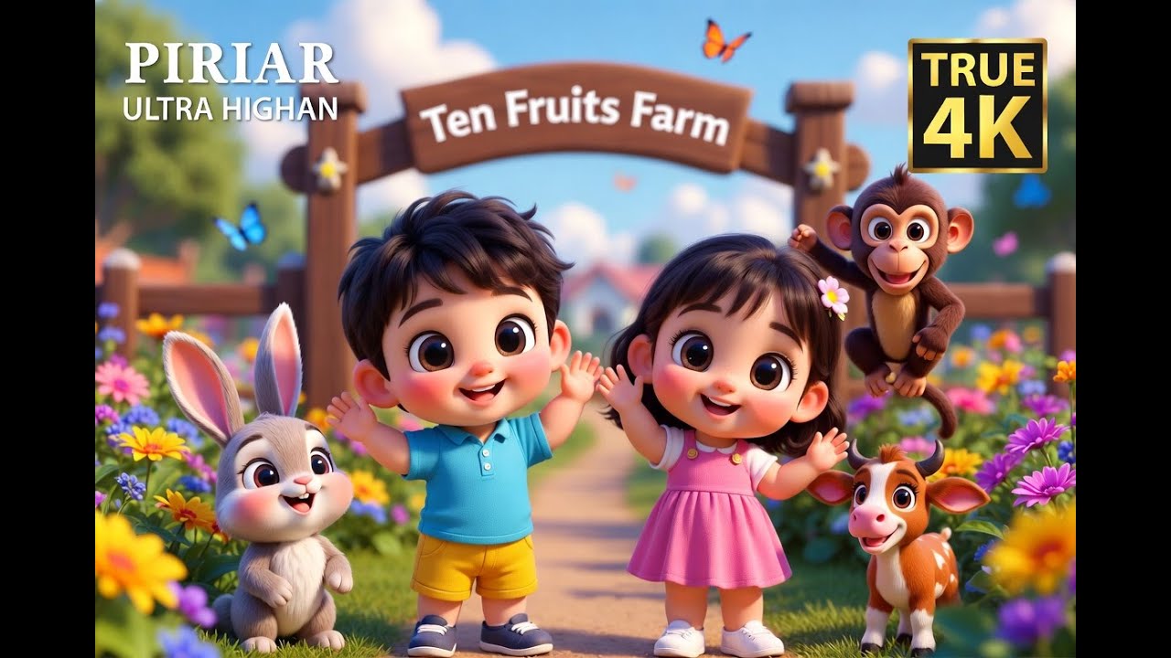 Banana, Apple, Mango & More | Fun Kids Fruit Song 🌈