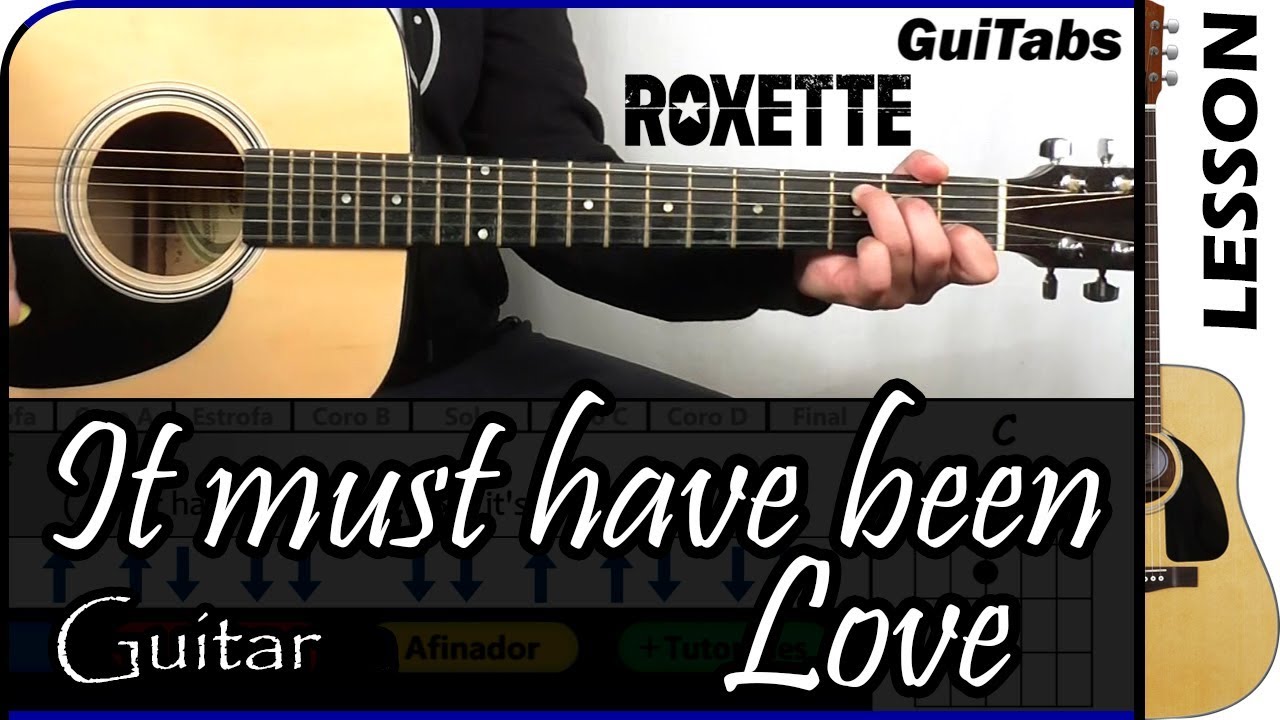 How to play IT MUST HAVE BEEN LOVE 😞💔 - Roxette / GUITAR Lesson 🎸 / GuiTabs N°044 A