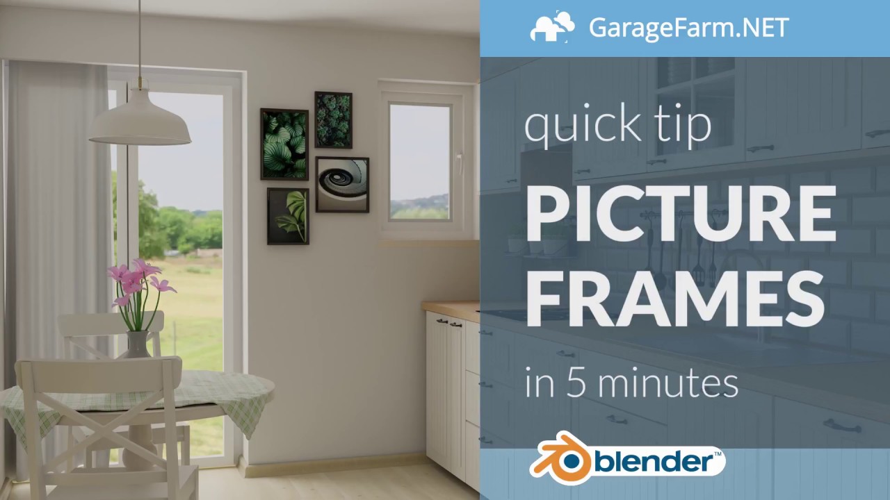 Blender picture frames in 5 MINUTES!