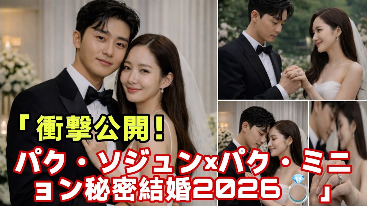独占公開：パク・ソジュン＆パク・ミニョン、2026年の秘密結婚が明らかに！💍