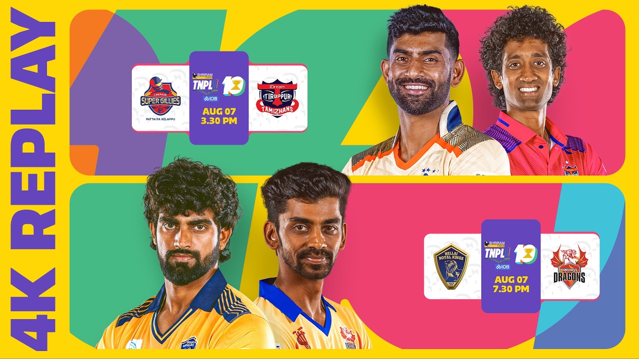 Watch Full Replay | Shriram Capital TNPL 2026 | Match 5 | CSG vs iDTT | Match 6 | NRK vs DD