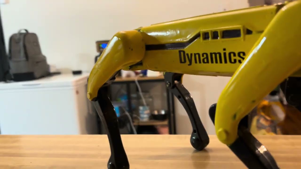Our #bostondynamics clone we named Boston #robotdog toy replica of spot 