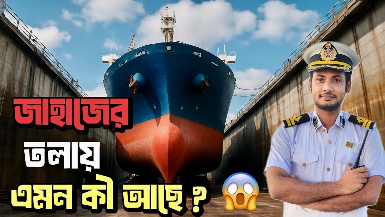 জাহাজের তলায় এমন কী আছে? ড্রাই ডকে উঠে এল অজানা রহস্য | Ship's Underwater Part Revealed in Dry Dock