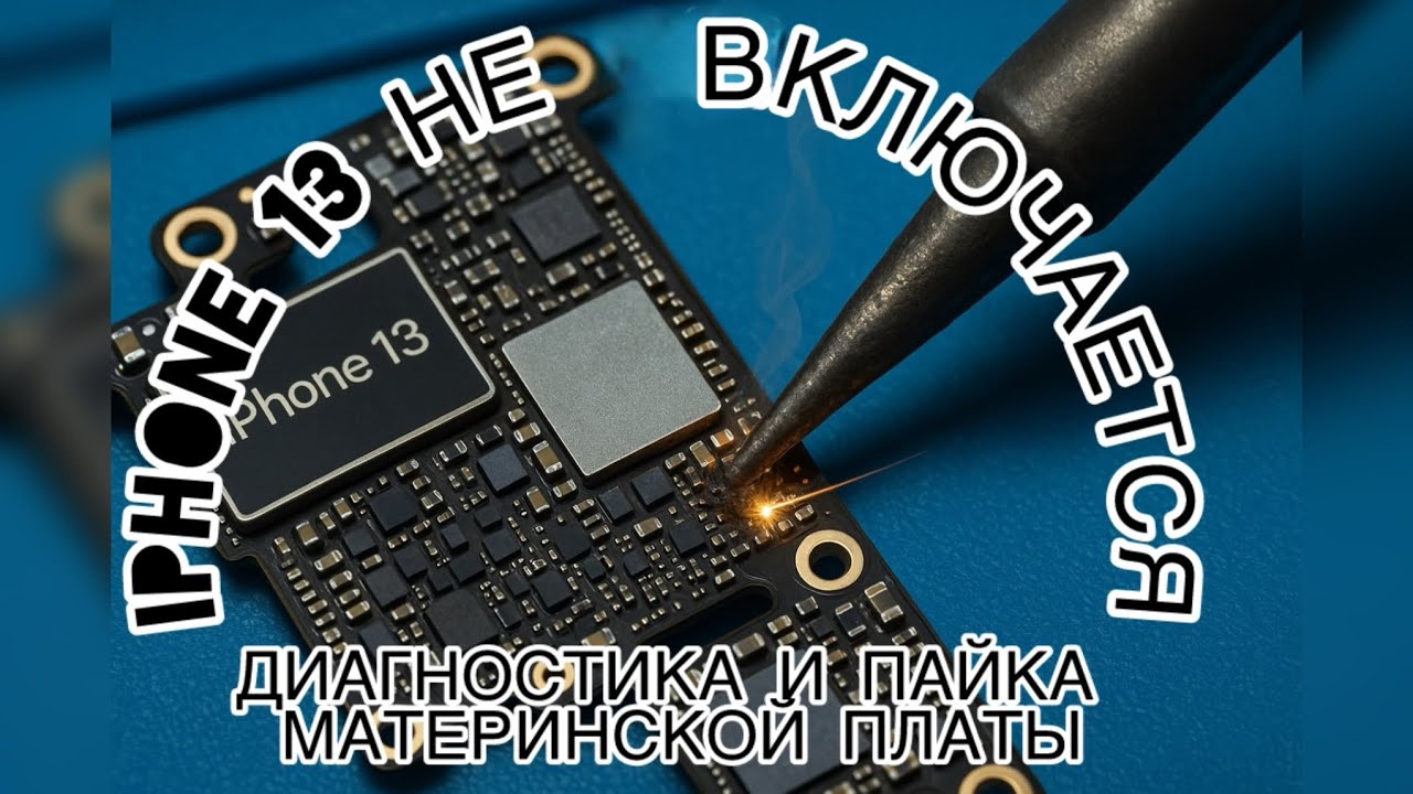 iPhone 13 не включается￼: диагностика и пайка материнской платы