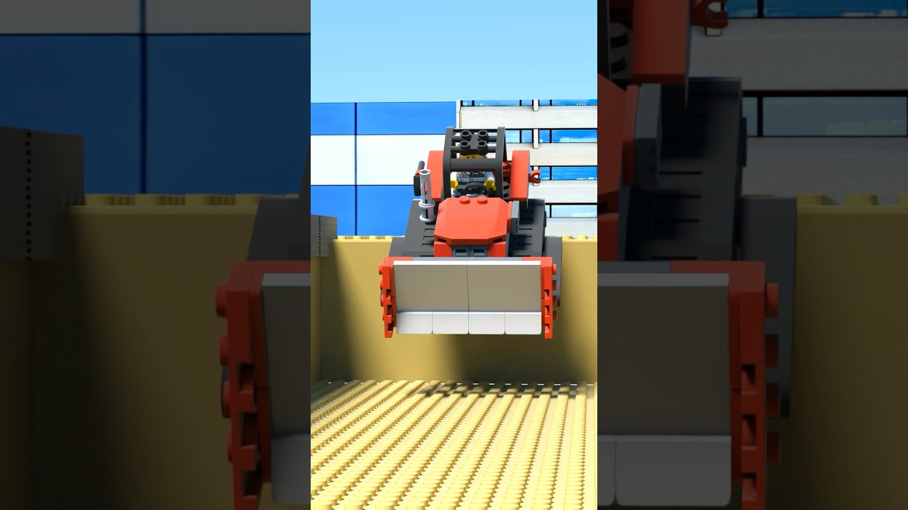 LEGO Bulldozer Police Chase #shorts
