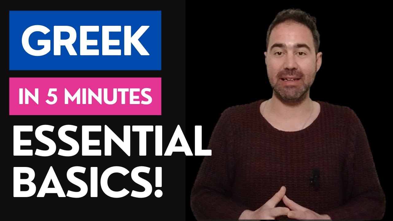 Greek For Beginners in 5 Minutes (ALL THE BASICS YOU NEED!!)