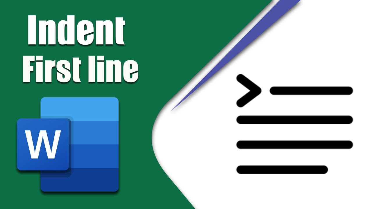 How to indent first line of paragraph in MS word