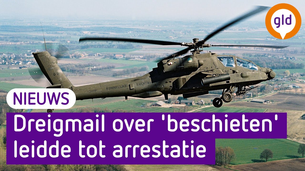 Dreigmail over 'beschieten' Apache leidde tot arrestatie
